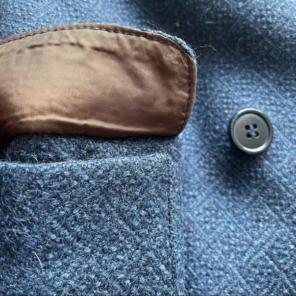 US 4 or US 6, coat, Easter, spring, tailored, lined, large pockets, NWOT, blue - Picture 5 of 9